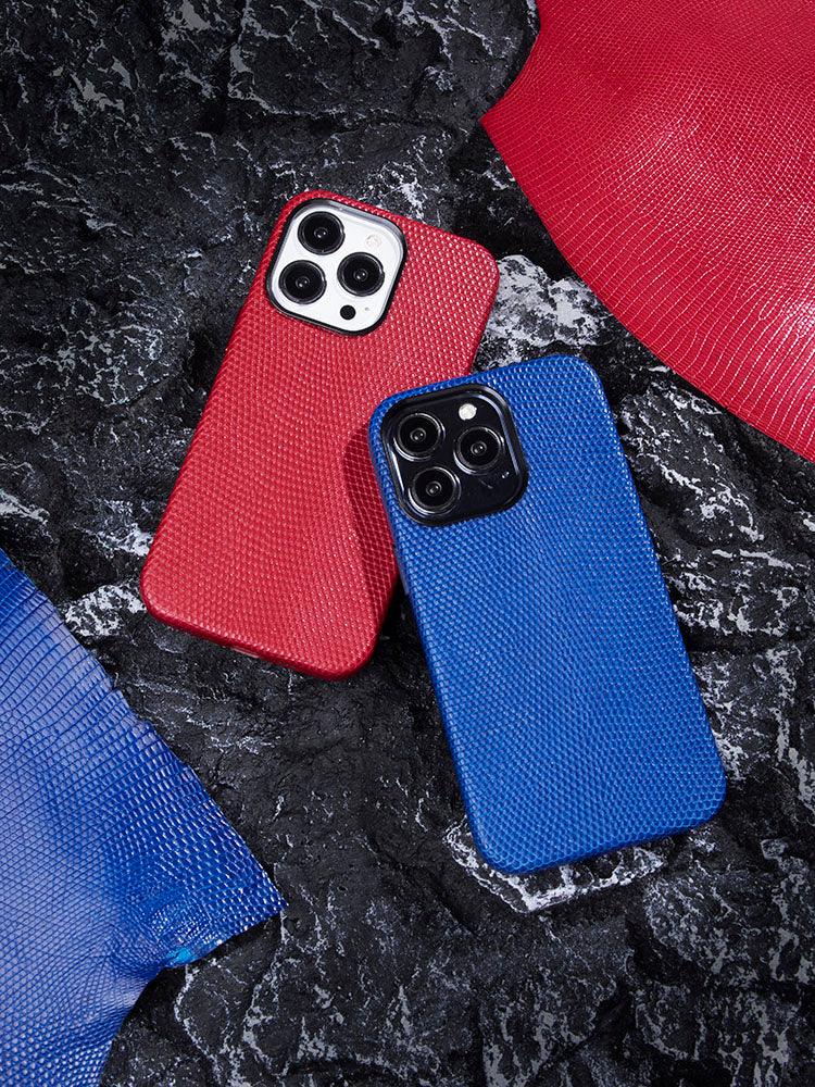 BORDEAUX, Lizard cases for iPhone 12/13 - ROMISS