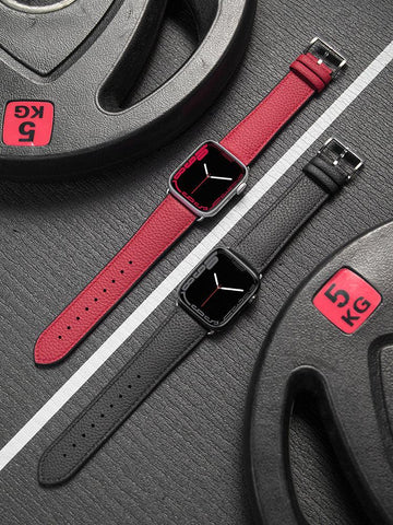 FLORENCE SPORT, leather+silicone bands for Apple Watch all series - ROMISS
