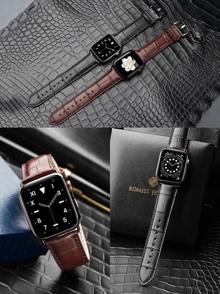 PARIS, leather bands for Apple Watch all series - ROMISS