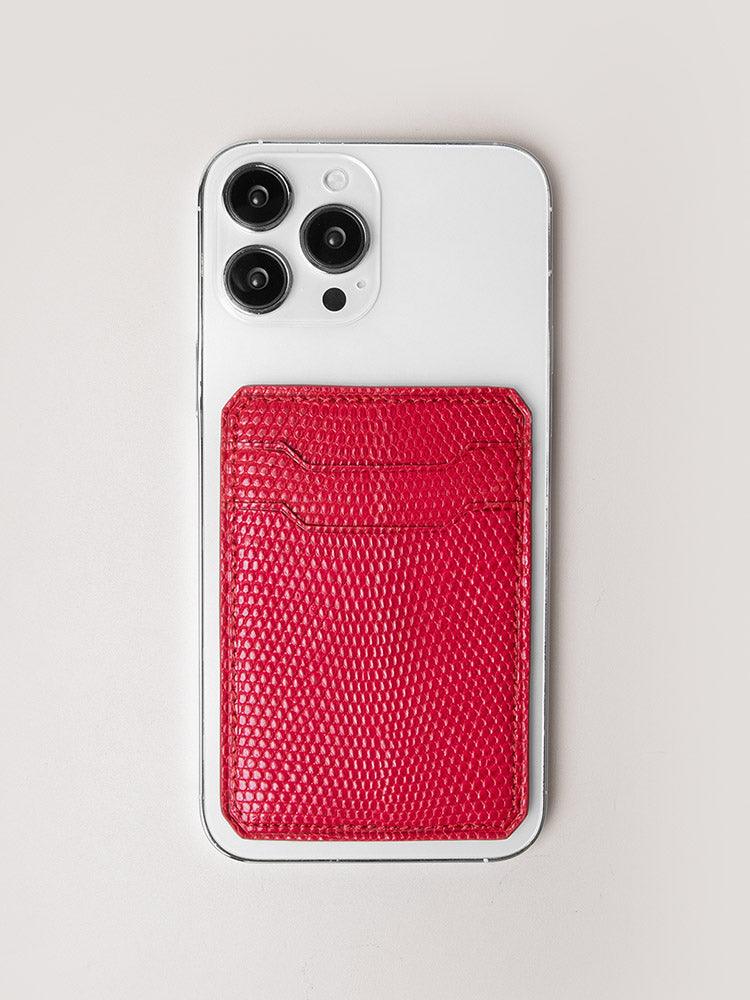 Bordeaux, MagSafe leather Wallet Snap On iPhone 12/13 - ROMISS