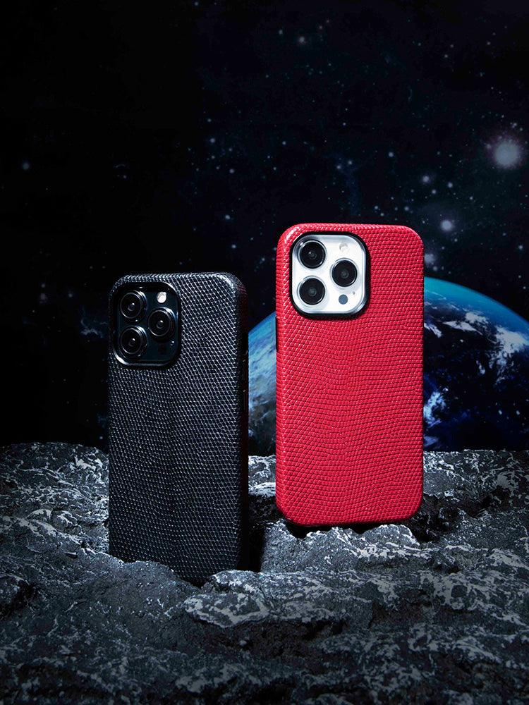 BORDEAUX, Lizard cases for iPhone 12/13 - ROMISS