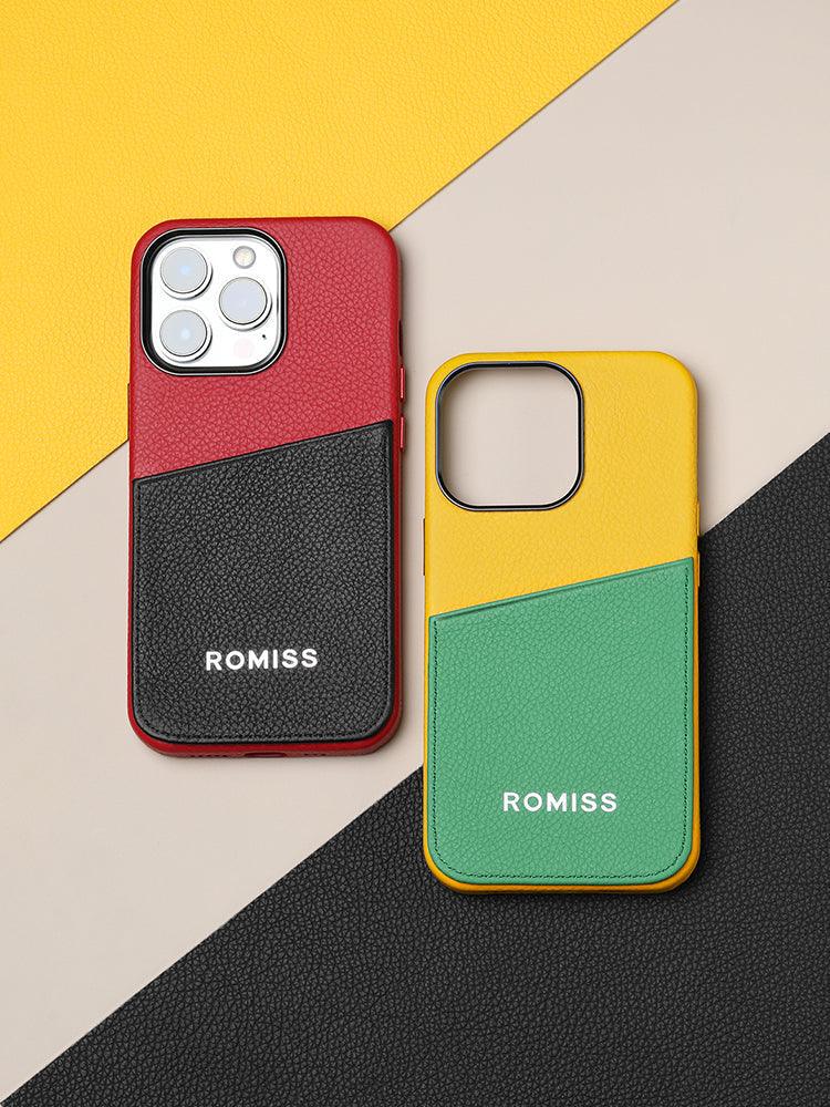 FLORENCE PLUS, leather wallet cases for iphone 12/13 - ROMISS