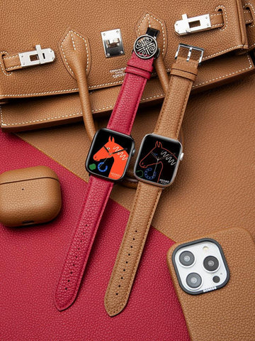 BERLIN, leather bands for Apple Watch all series - ROMISS