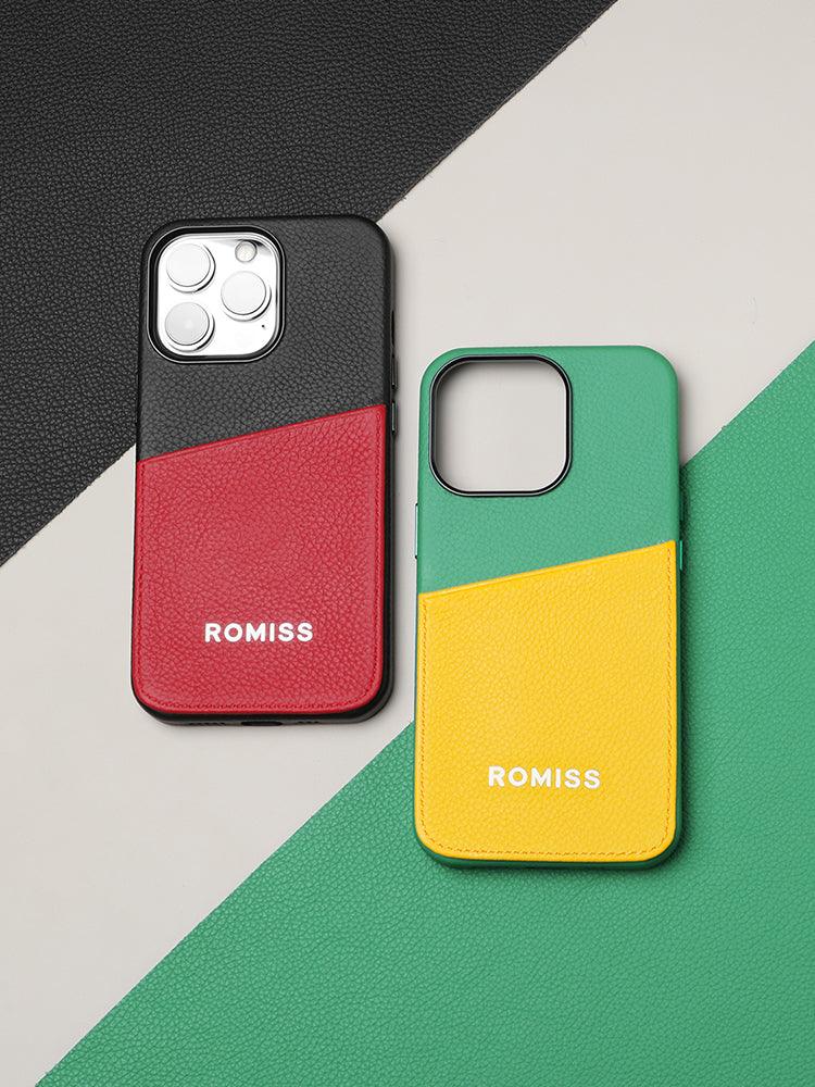 FLORENCE PLUS, leather wallet cases for iPhone 12/13 - ROMISS