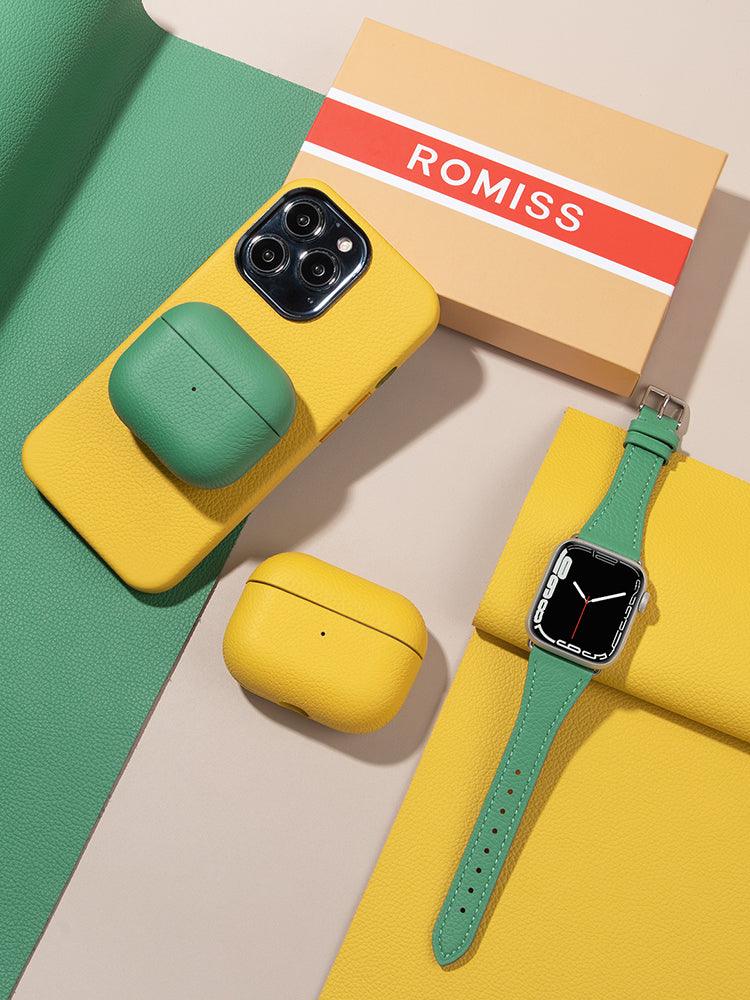 Florence, leather case for AirPods - ROMISS