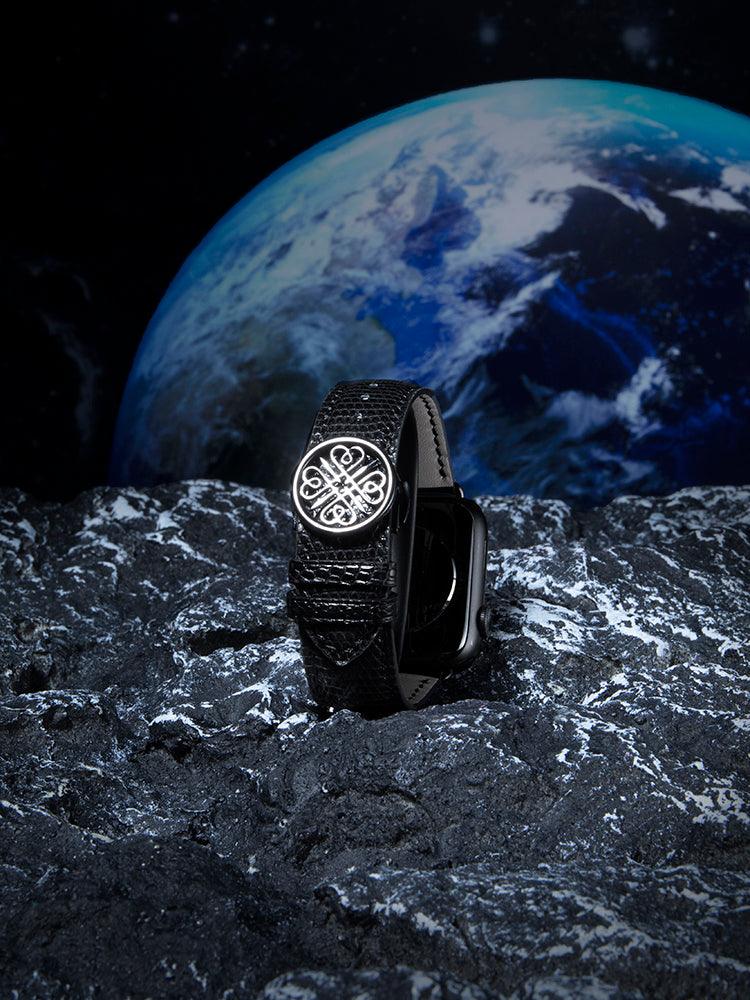 BORDEAUX, Lizard bands for Apple Watch all series - ROMISS