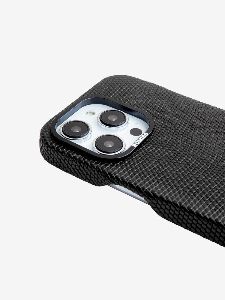 BORDEAUX, Lizard leather cases for iPhone 14 - ROMISS