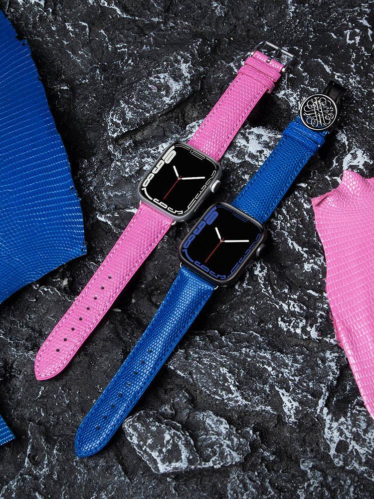 BORDEAUX, Lizard bands for Apple Watch all series - ROMISS