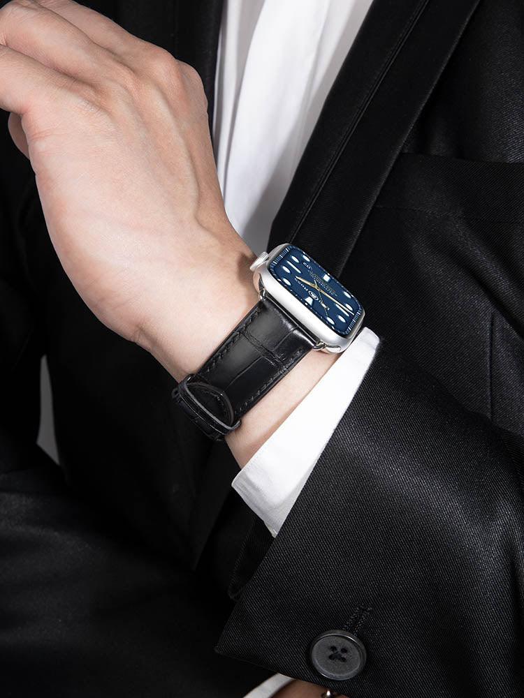 PARIS, Alligator bands for Apple Watch all series - ROMISS
