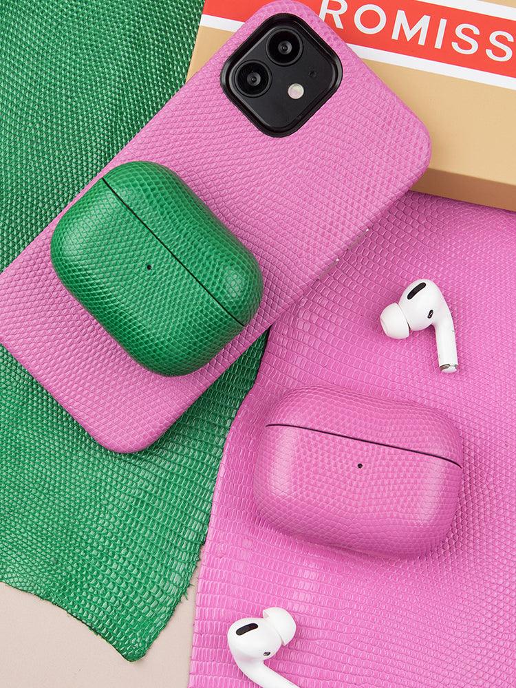 BORDEAUX，leather cases for AirPods - ROMISS
