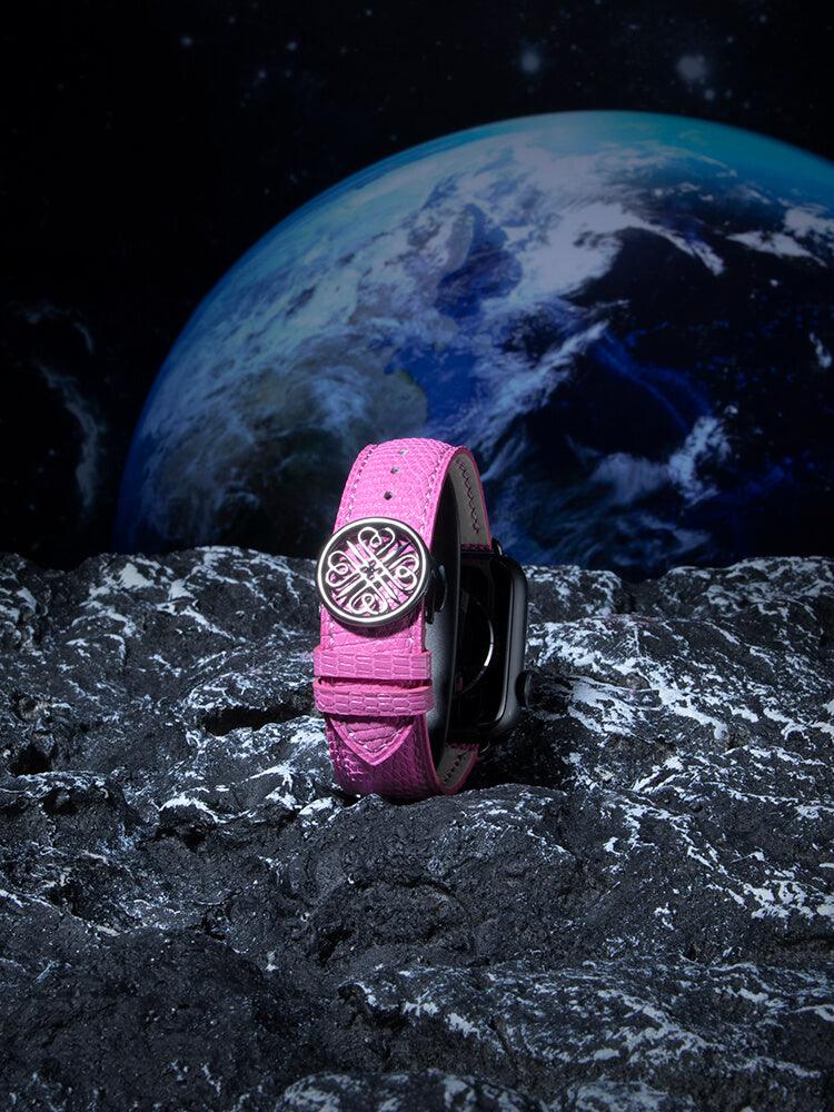 BORDEAUX, Lizard bands for Apple Watch all series - ROMISS